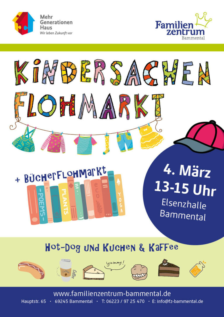 Kindersachen Flohmarkt Familienzentrum Bammental