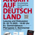 Omas gegen Rechts_Neckargemünd_Lesung Angriff auf Deutschland_2025